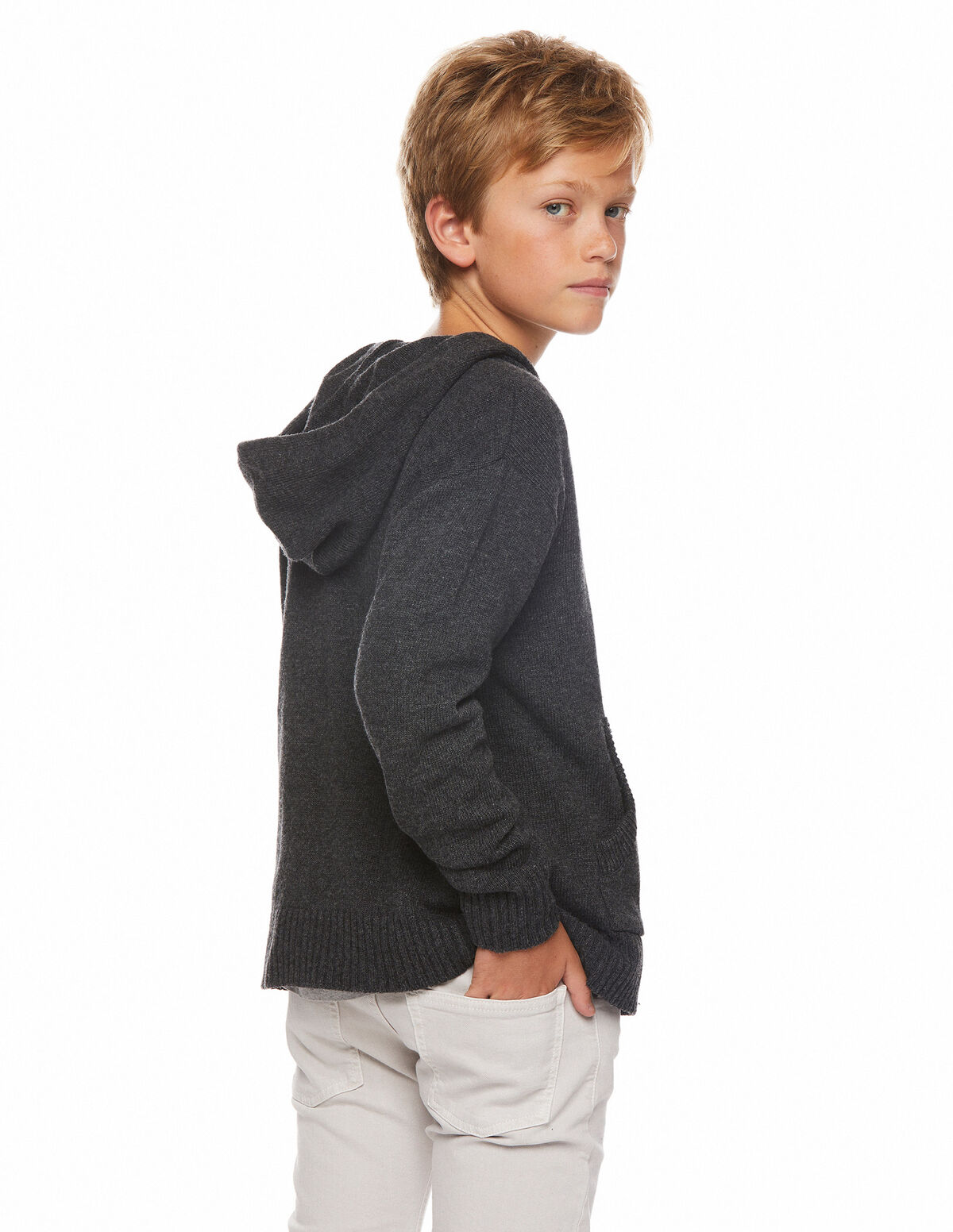 Pantalon cinq poches beige
