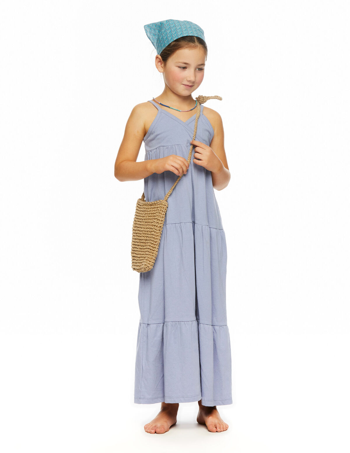 Vestido largo azul