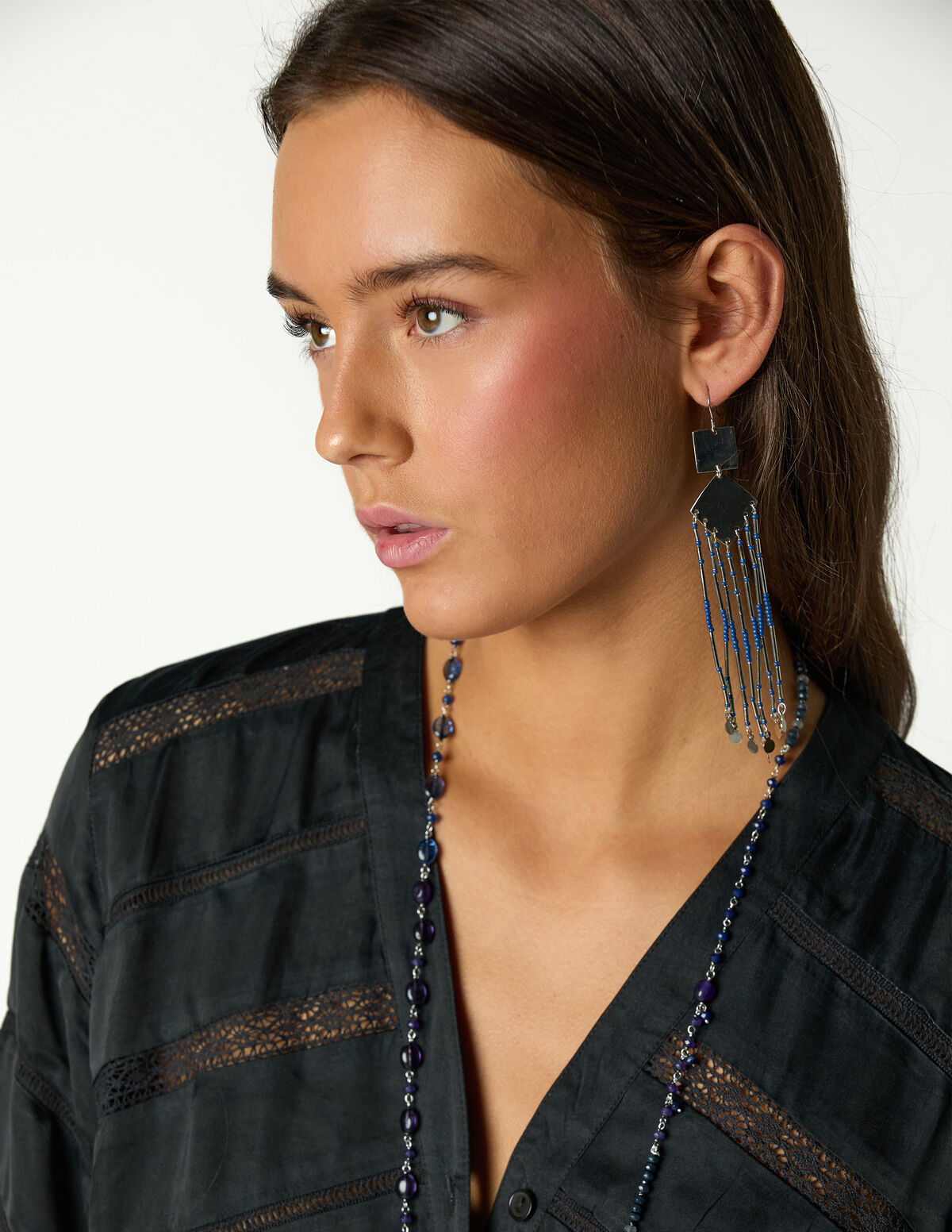 ANTHRACITE LACE SHIRT