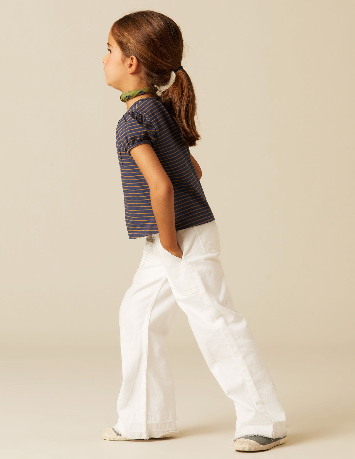 Pantalón wide leg vaquero azul