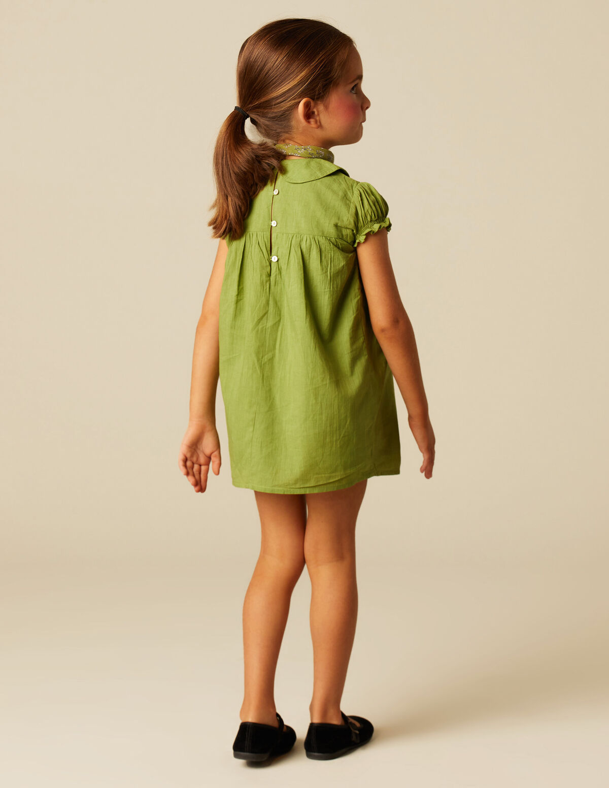 VESTIDO VERDE NIDO AZUL