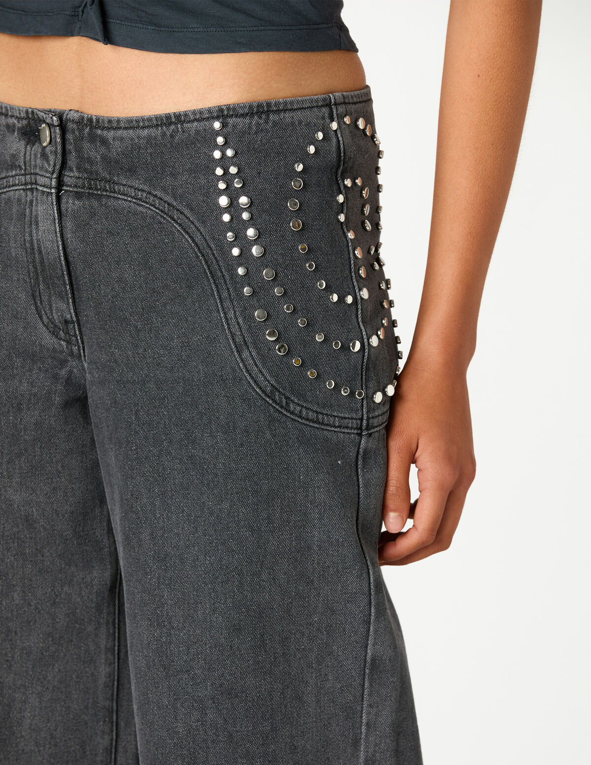 PANTALON PAISLEY DENIM ANTRACITA