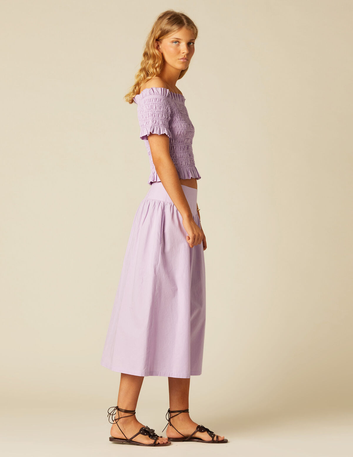 SHORT LILAC SKIRT