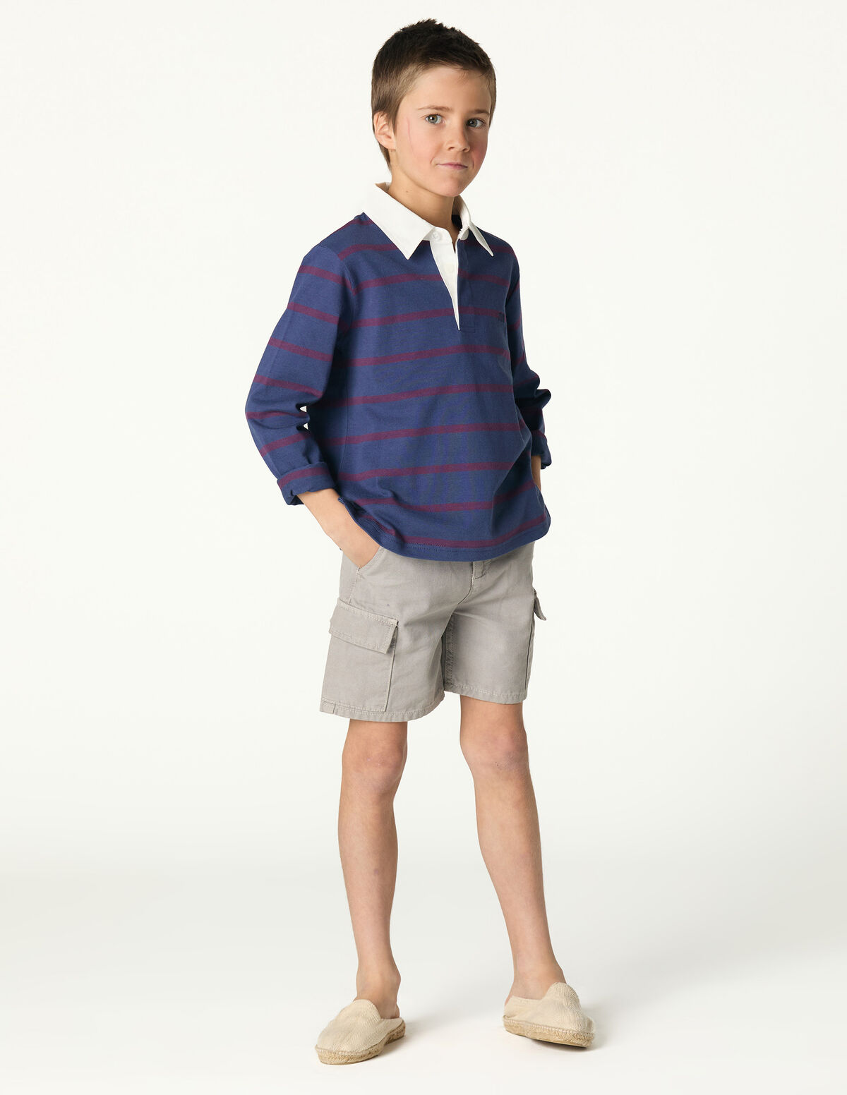 SWEATSHIRT POLO RISCAS AZUL