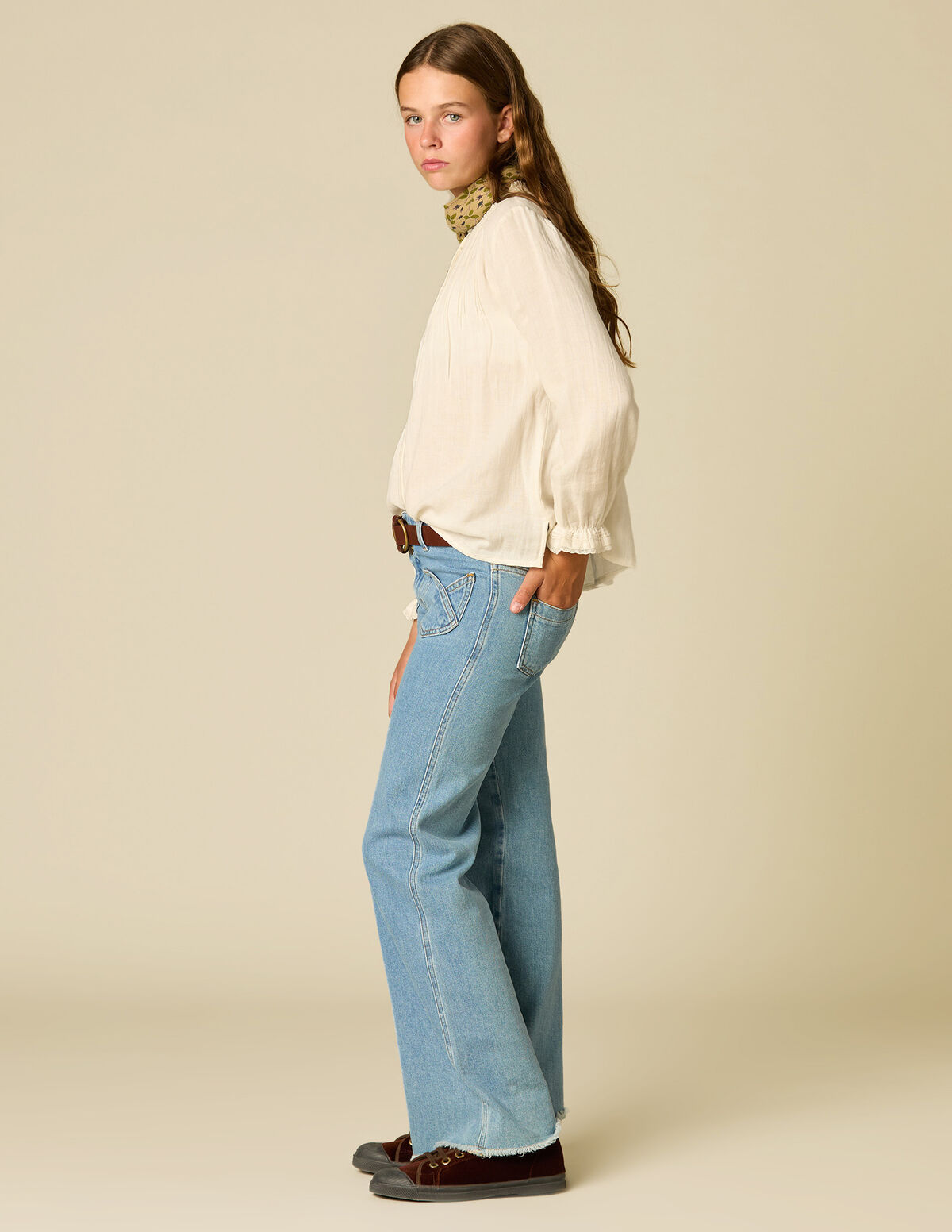 BLUE CROSS-POCKET TROUSERS
