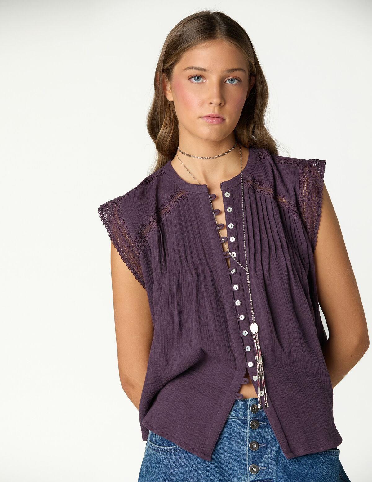 BRANDY PIN-TUCK SHIRT