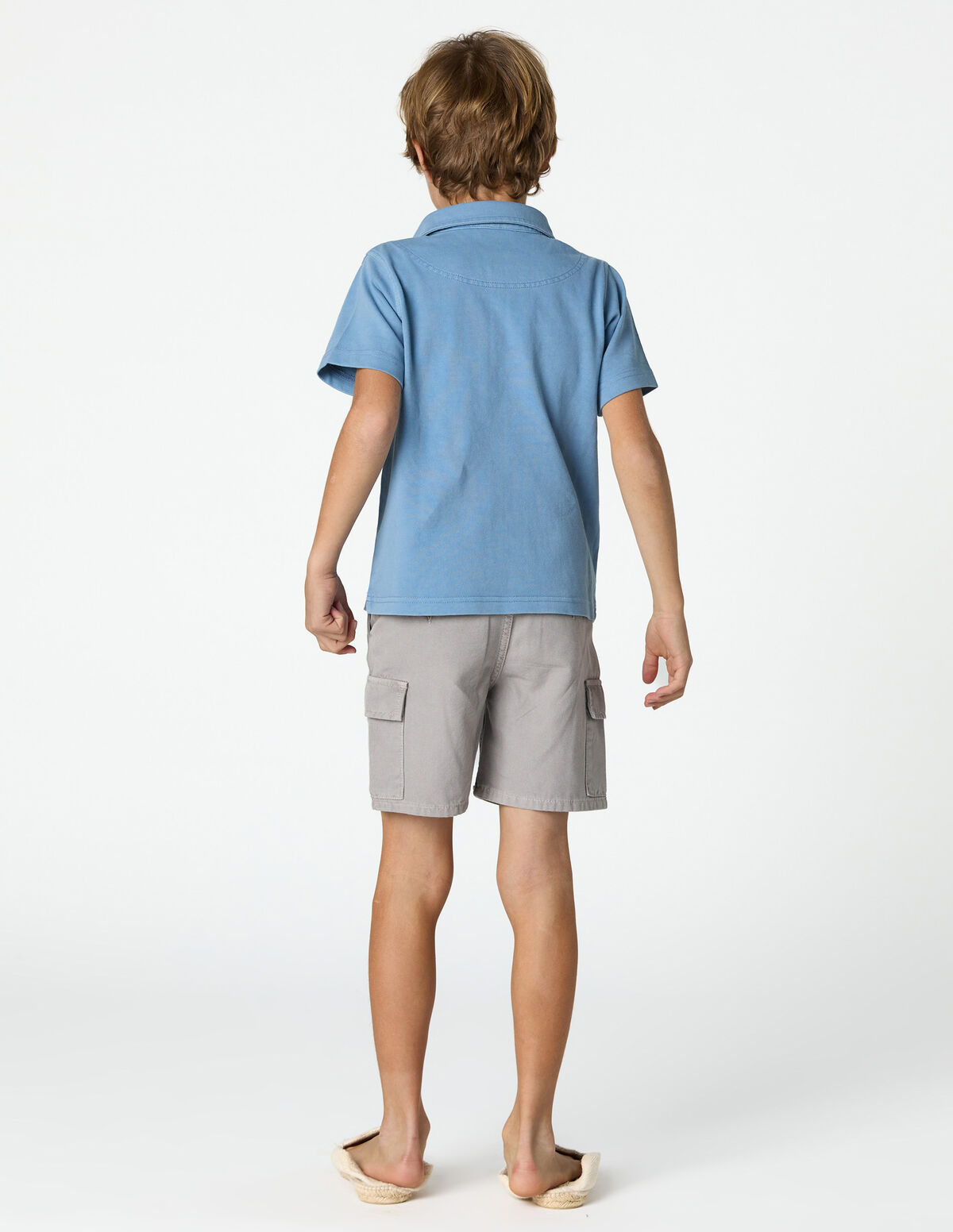 ANILINE BLUE 'NN' POLO SHIRT