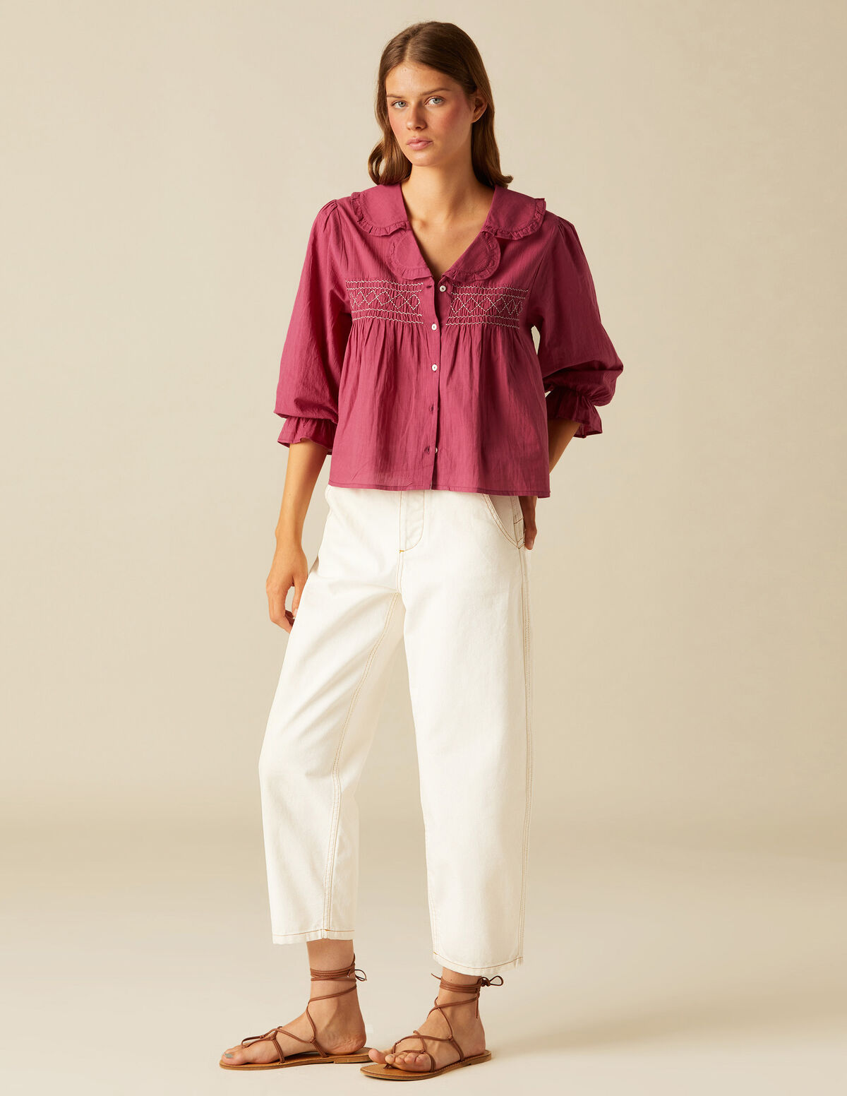 PANTALÓN PESPUNTE CURVA AZUL