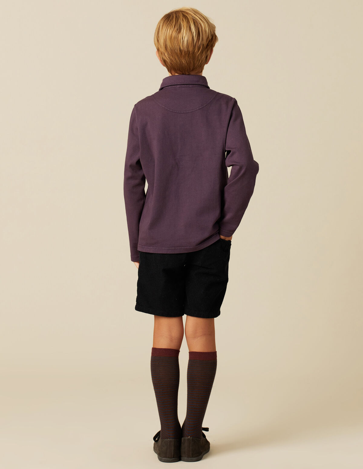 BOYS BLUE CORDUROY CHINO SHORTS