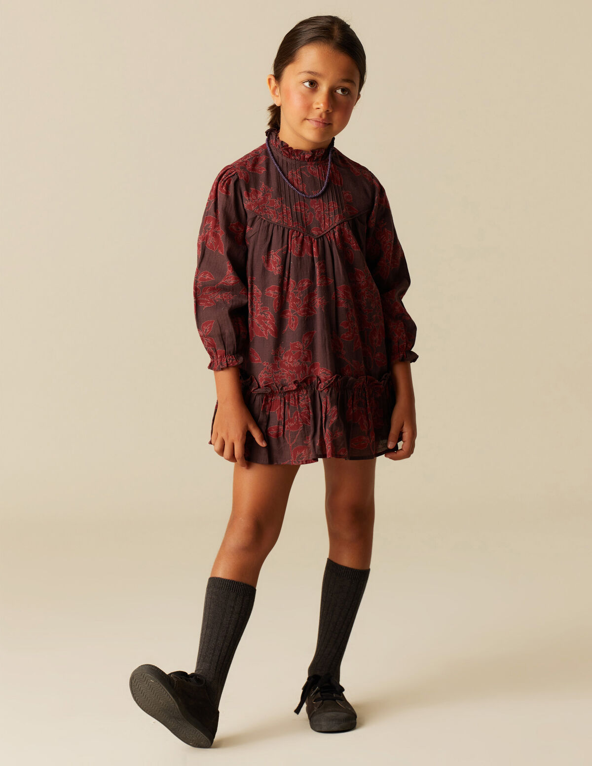 VESTIDO CONTRASTE ANTRACITE