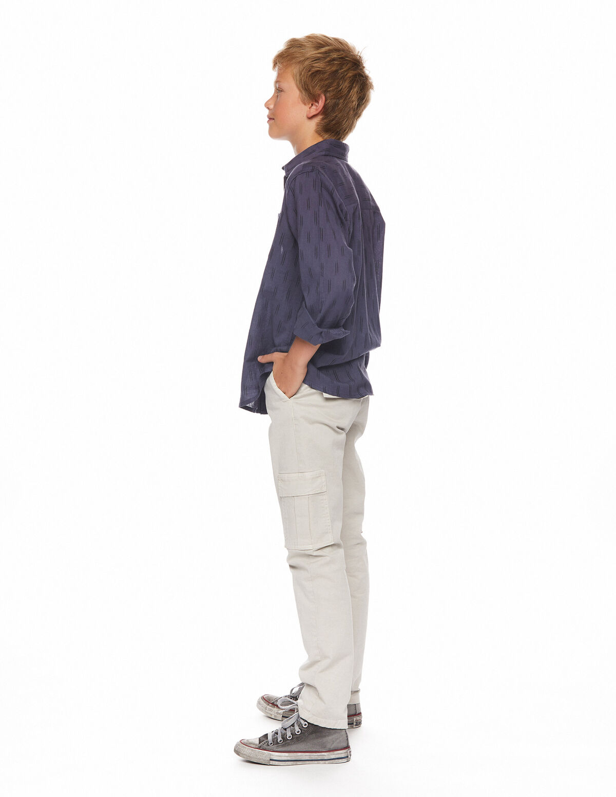 Pantalon cargo bleu foncé
