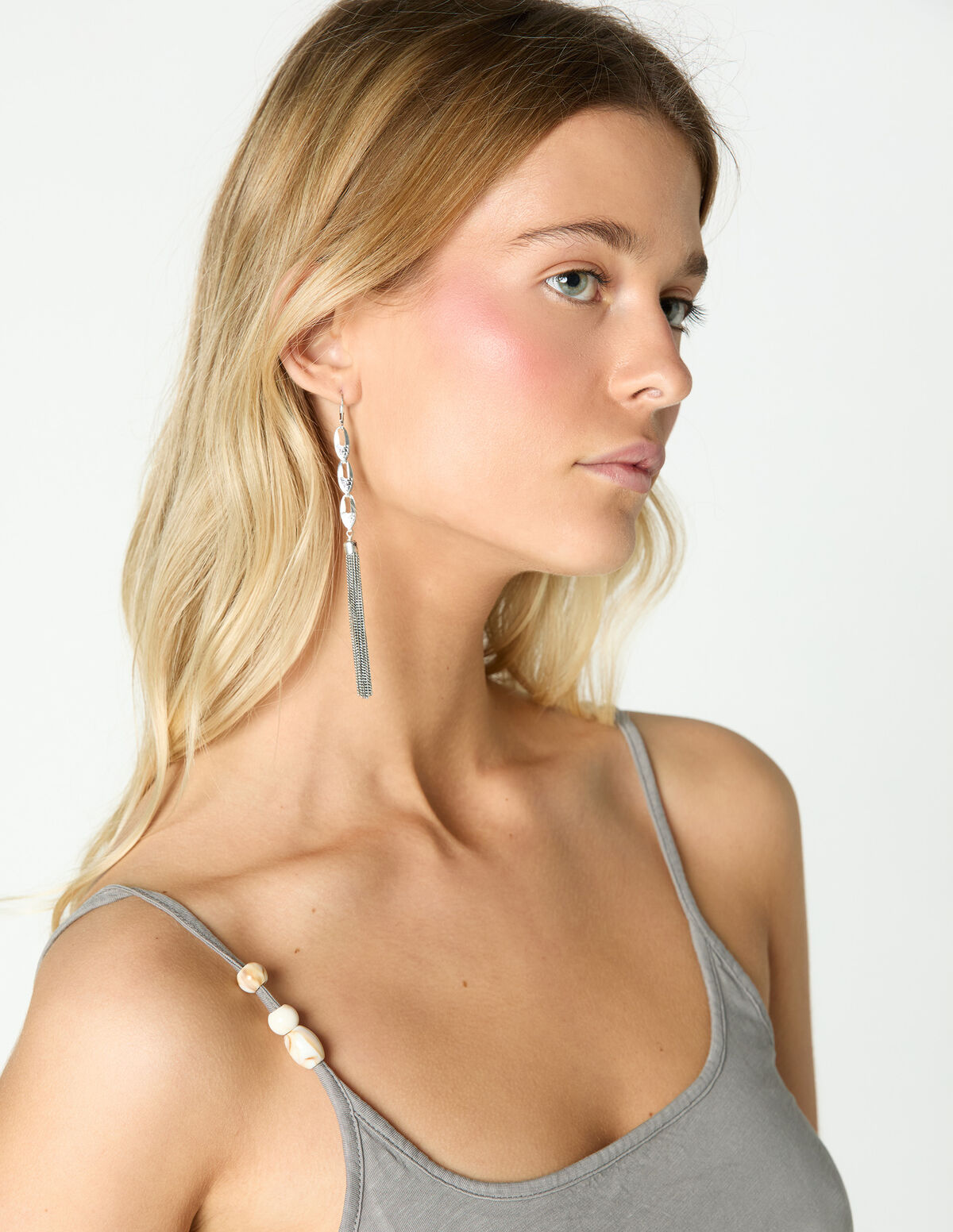 IRON GREY BEADS T-SHIRT