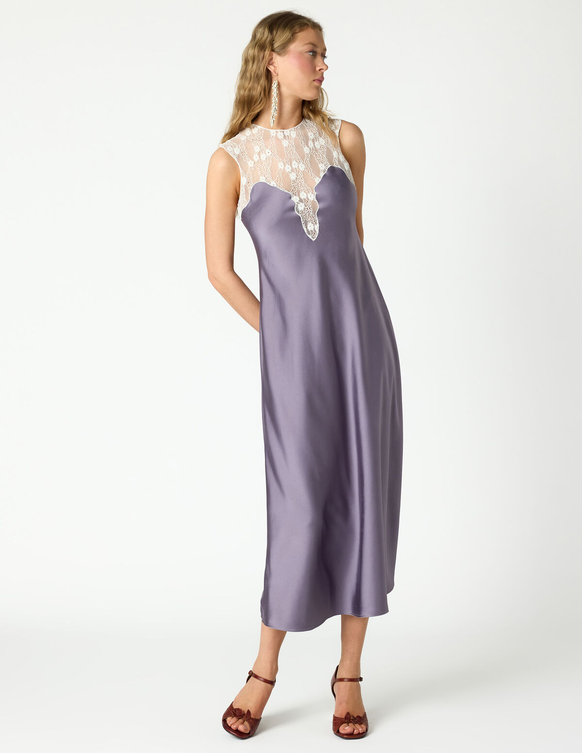 PURPLE LACE DRESS