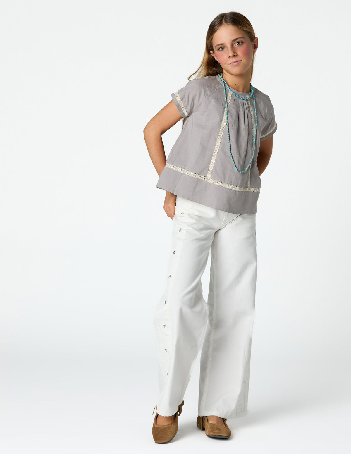 IRON GREY LACE SHIRT