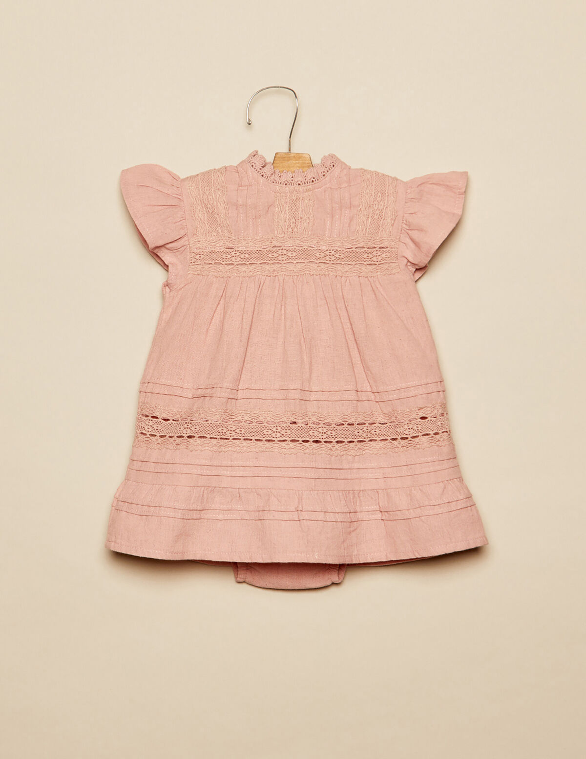 VESTIDO FOLHO ROSA