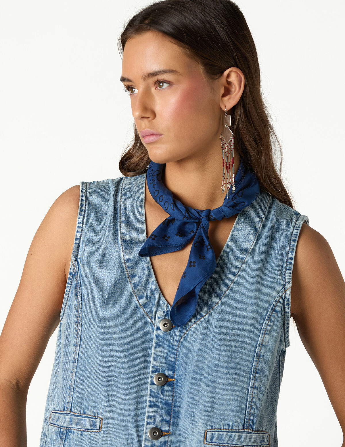 MACAC&Atilde;O DENIM AZUL