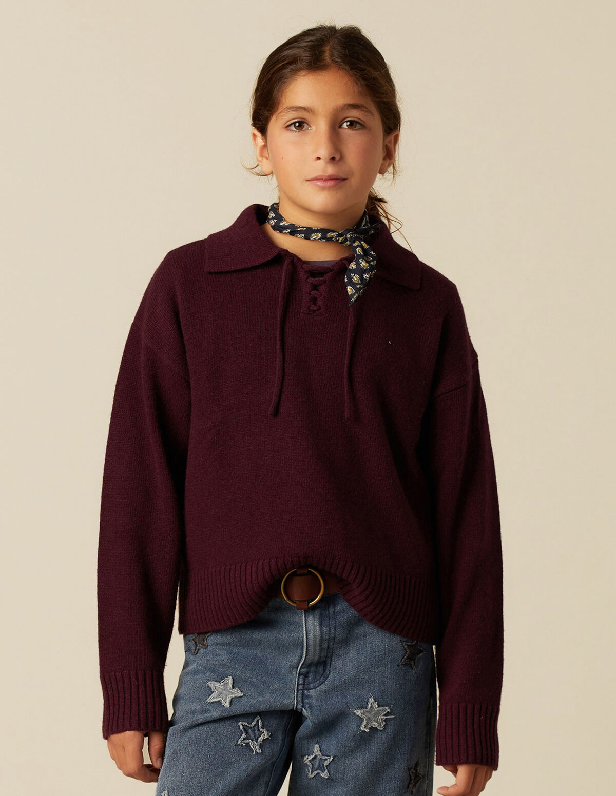 JERSEY PUNTO LAZO MARRÓN