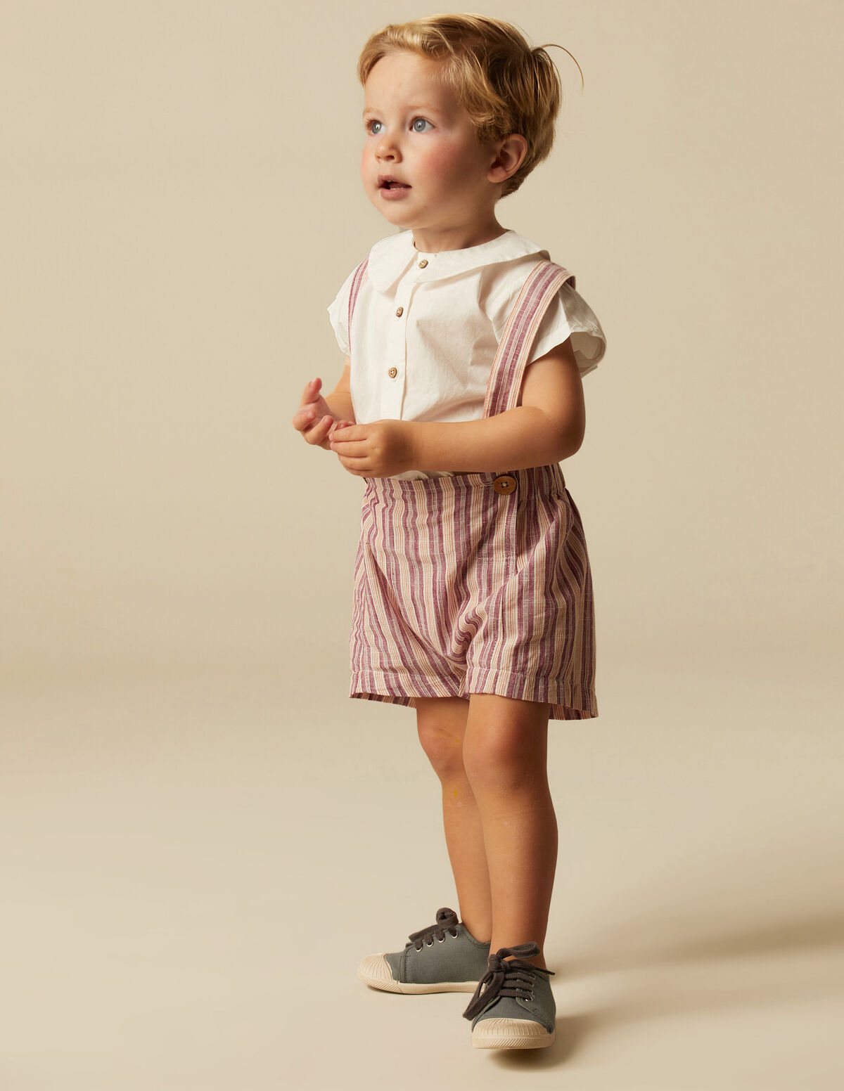 PANTALÓN FRANCES RAYA GRIS