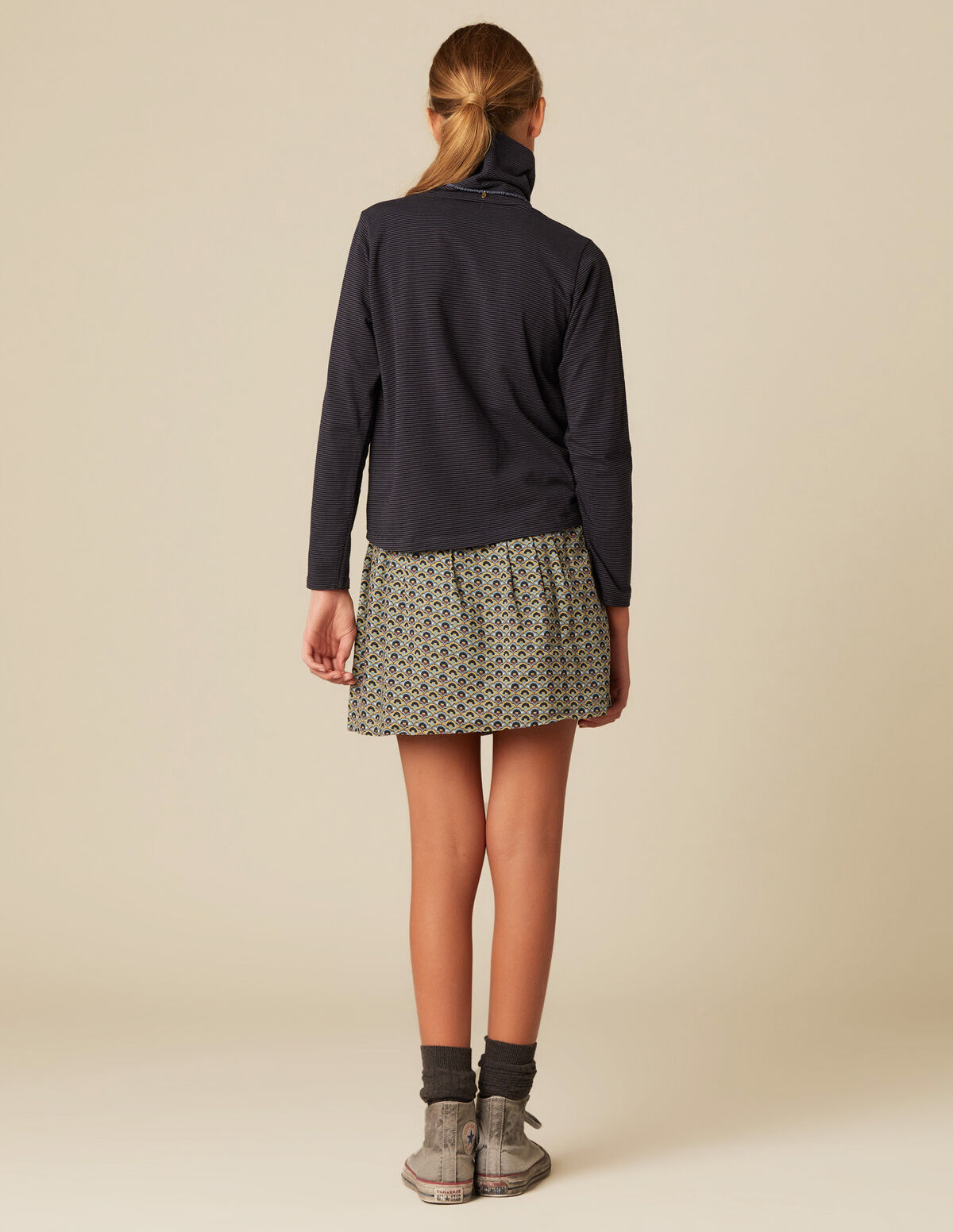 GEOMETRIC PRINT SKIRT