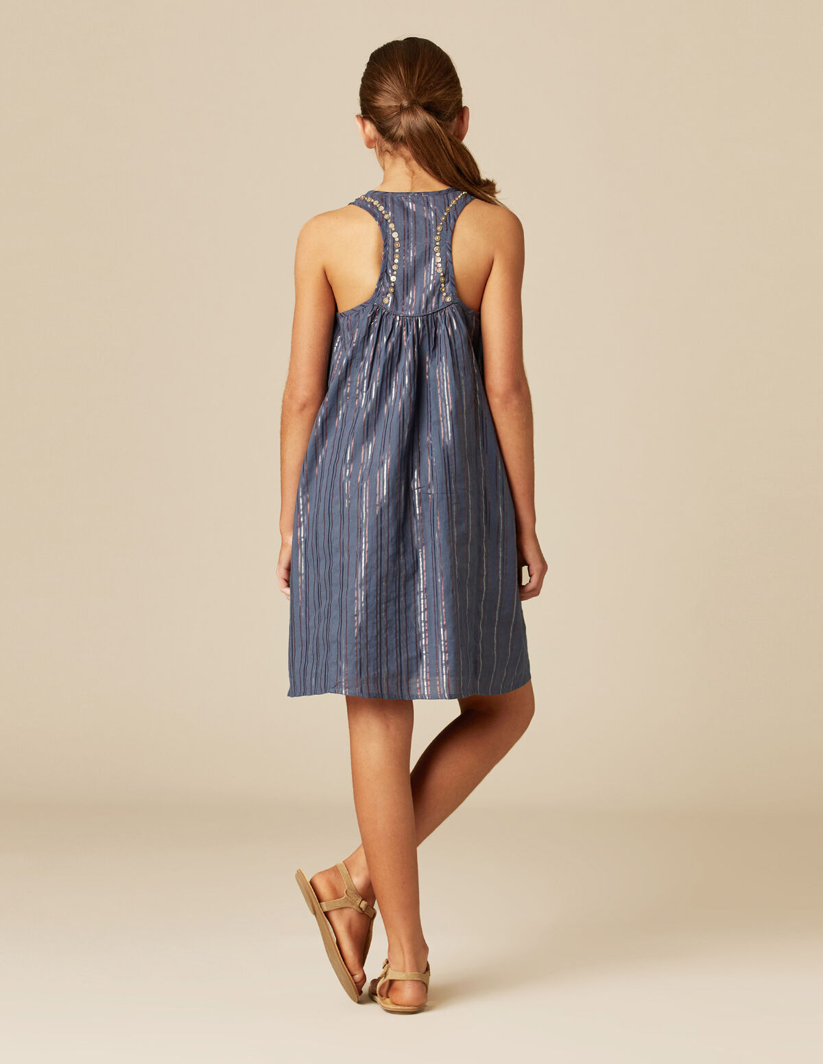 VESTIDO AZUL RISCA L&Uacute;REX