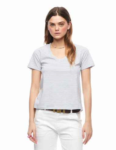 Multicoloured stripes T-shirt - View all > - Nícoli