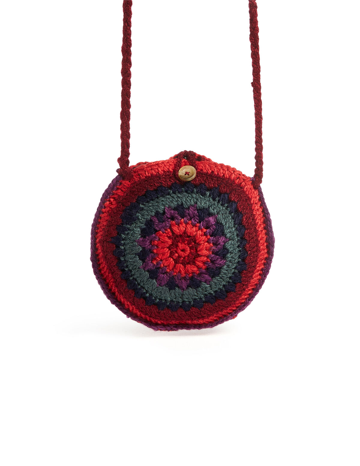 Bandolera punto multicolor redonda mora