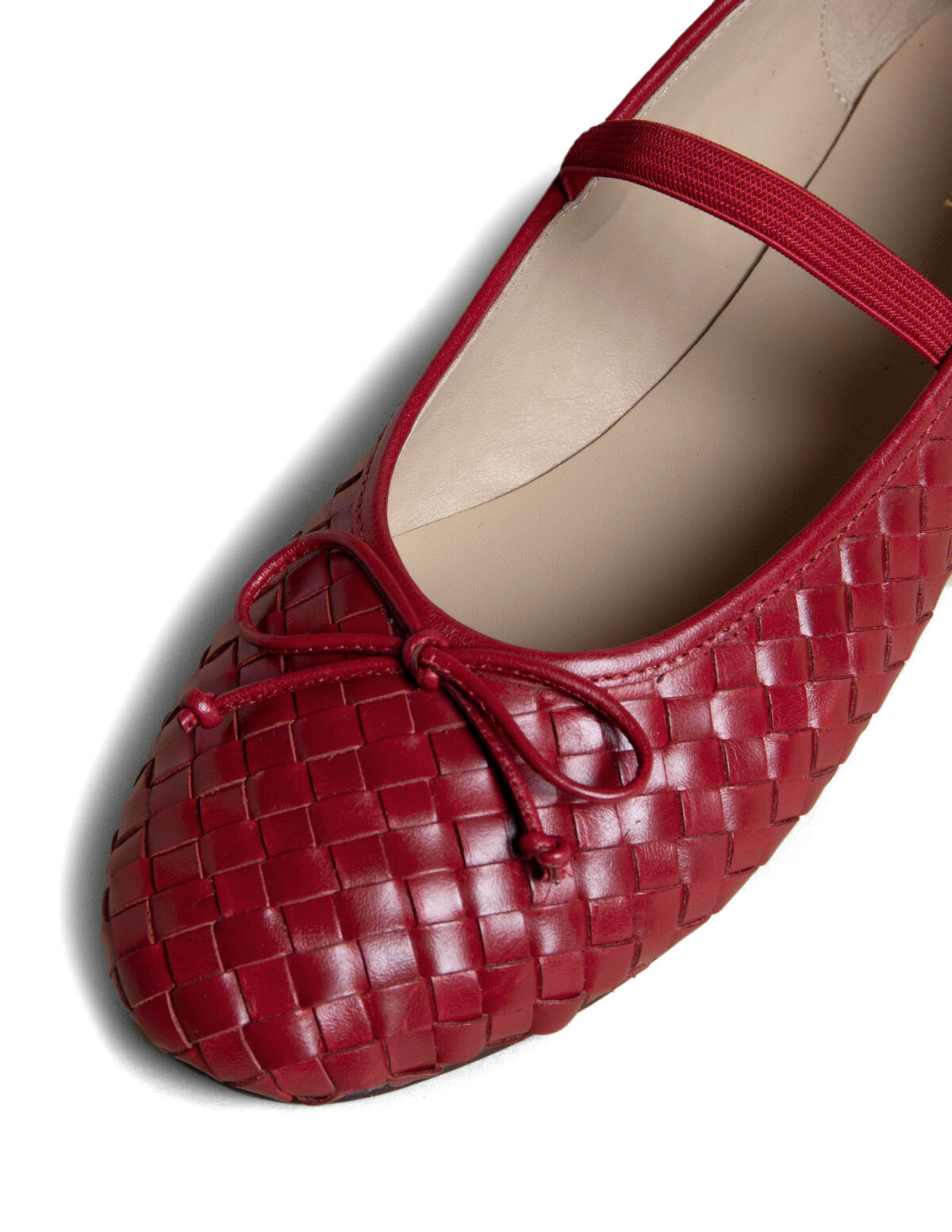 CHERRY BRAIDED BALLERINA