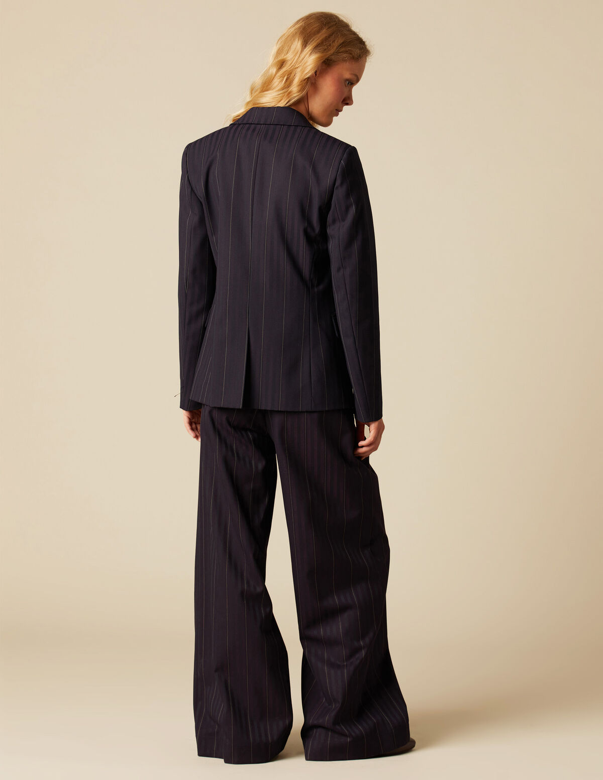 GREEN HERRINGBONE BLAZER