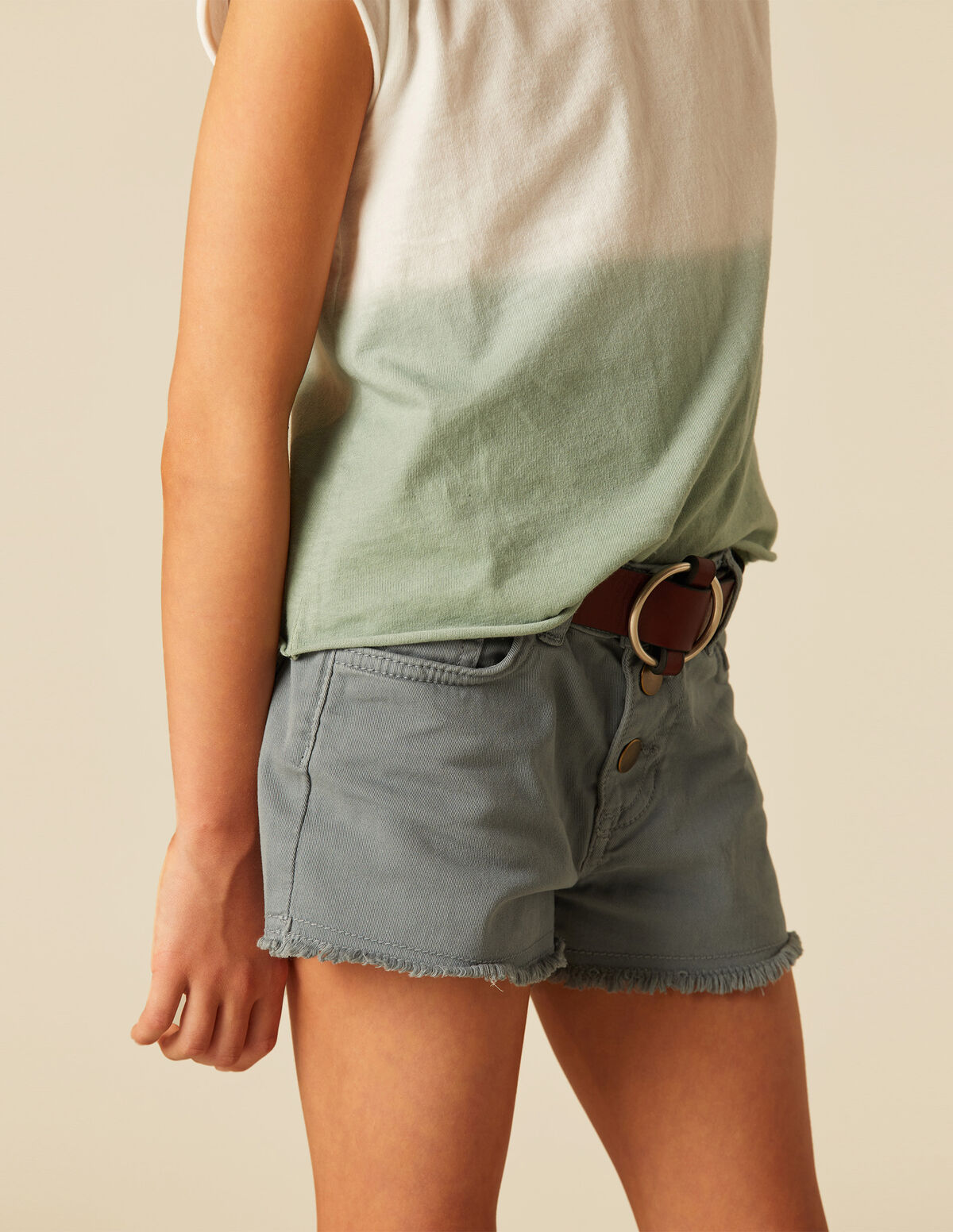 SHORT BOTONES ROSA