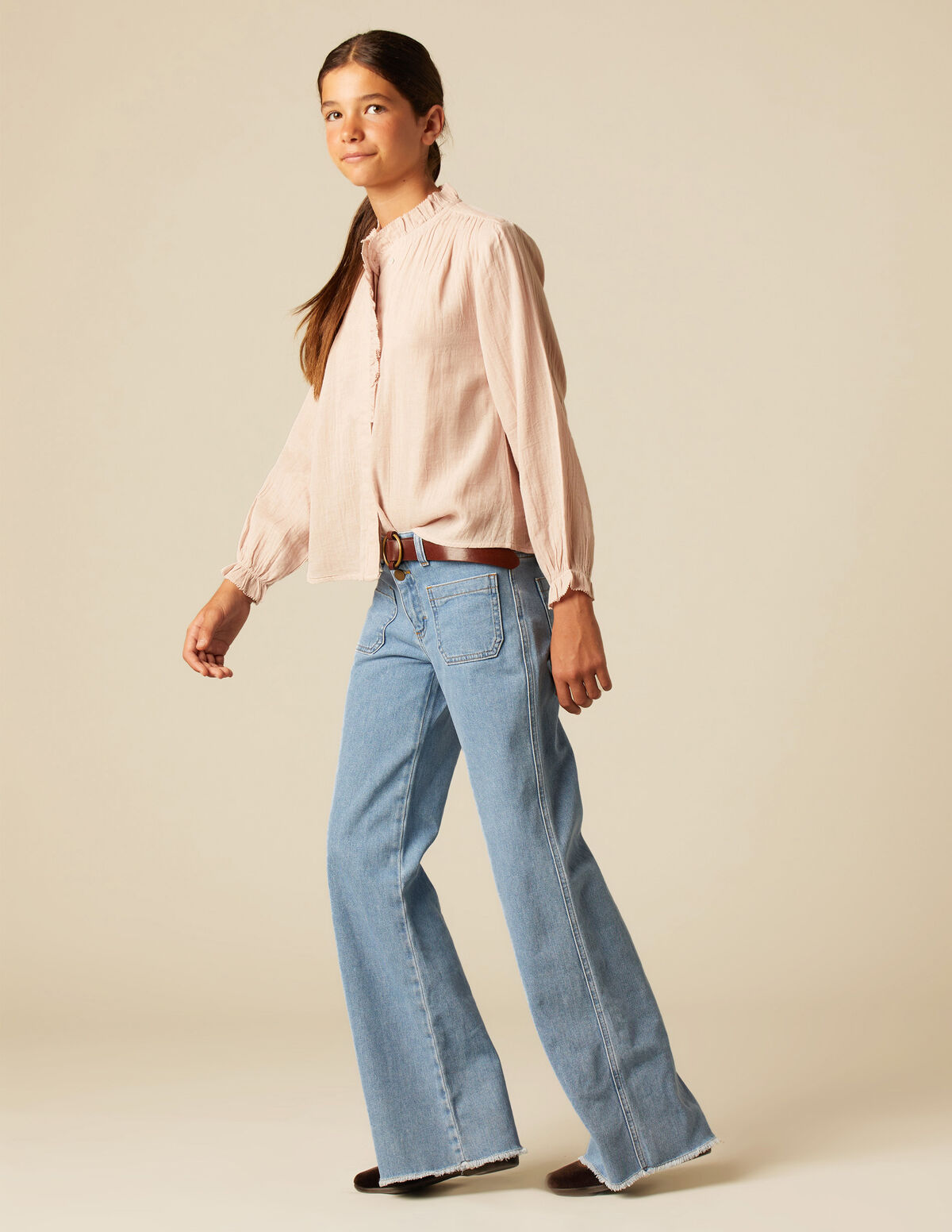 PANTALÓN BOLSILLOS VAQUERO AZUL