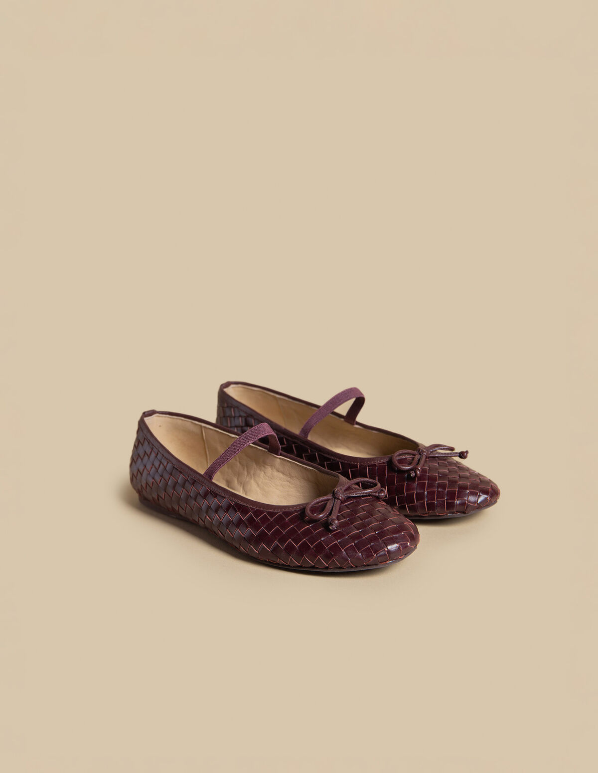 CHERRY BRAIDED BALLERINA