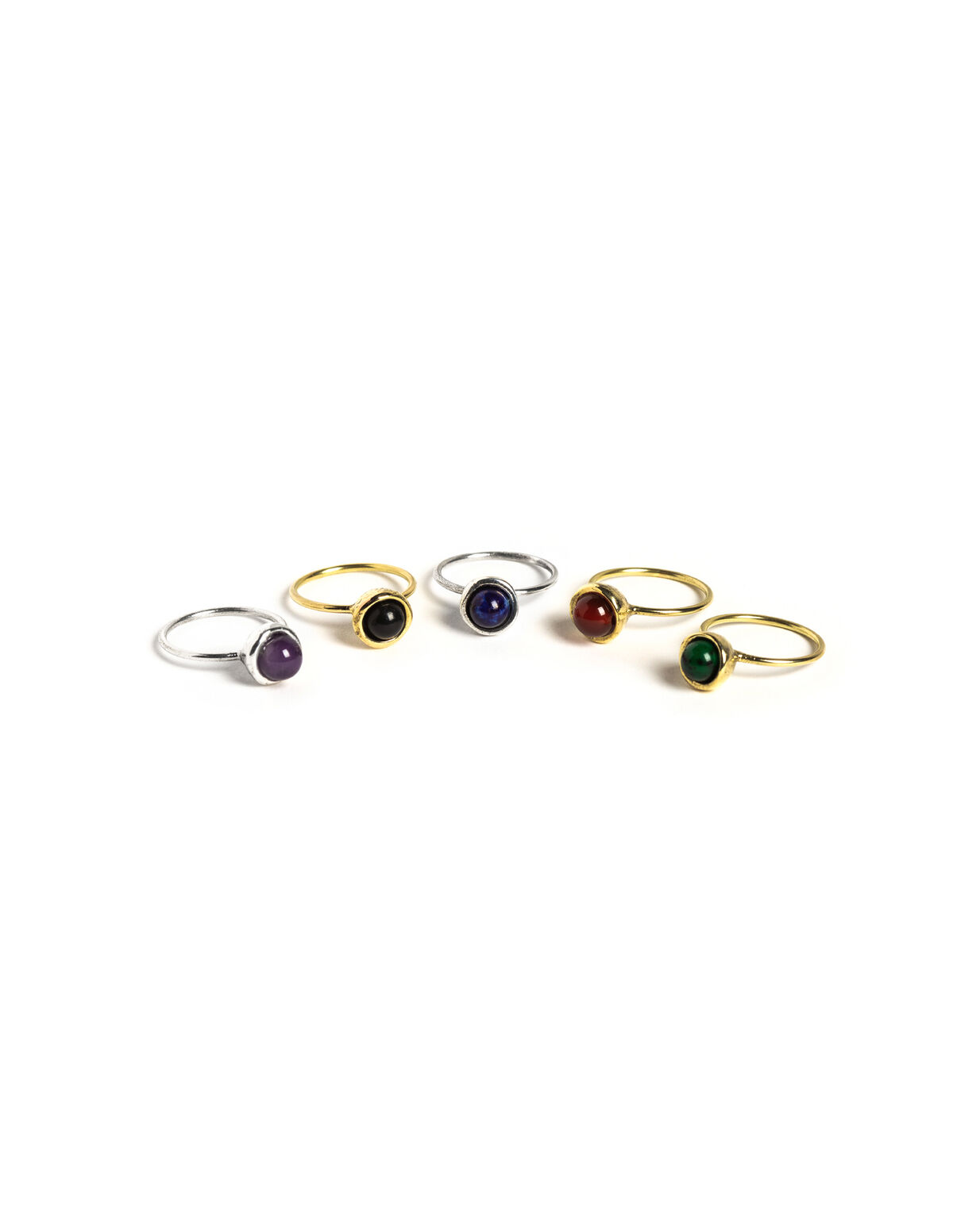 ANILLO DORADO ESFERA PEQUEÑO AGATHA