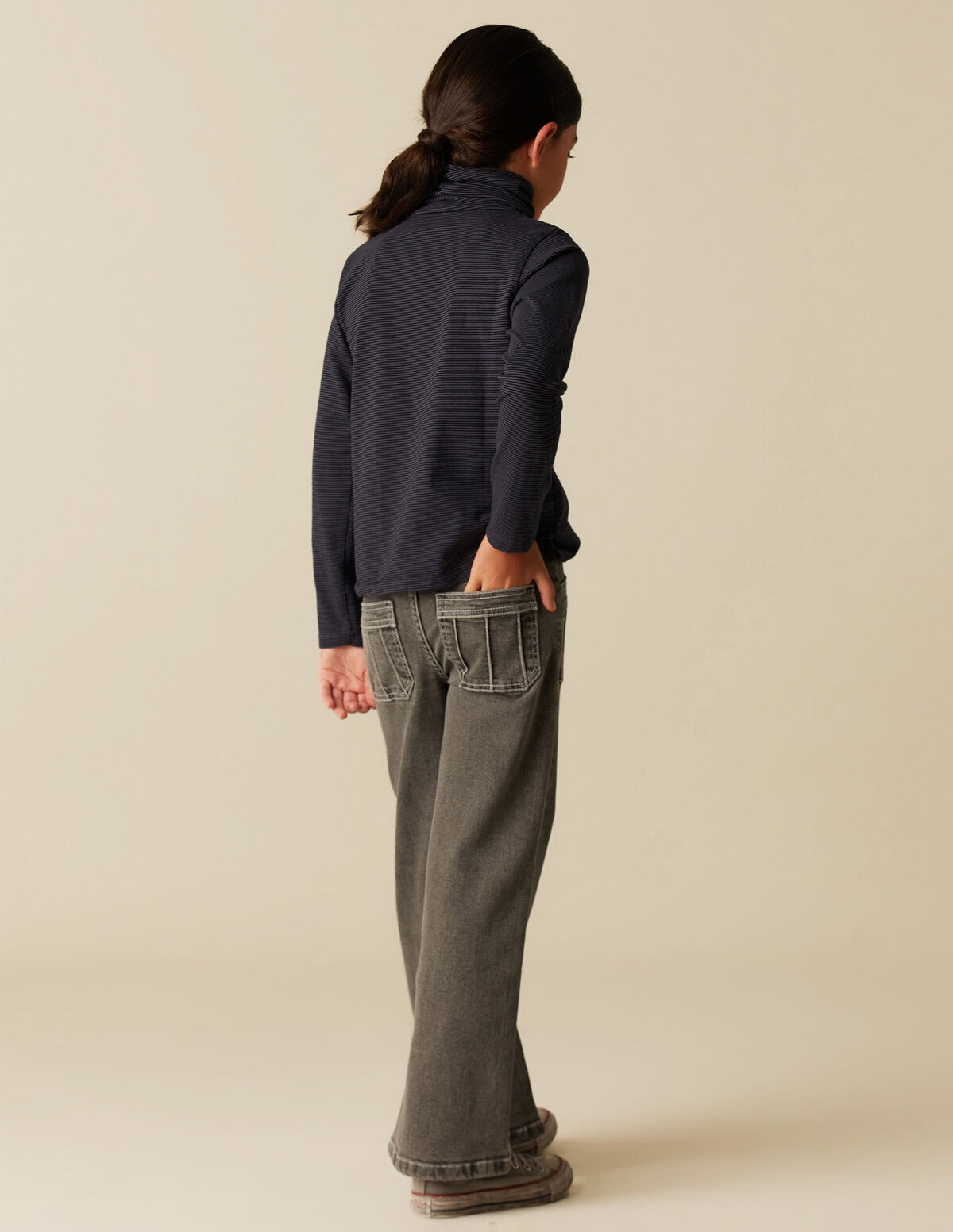 GOLA VOLTADA RISCA AZUL