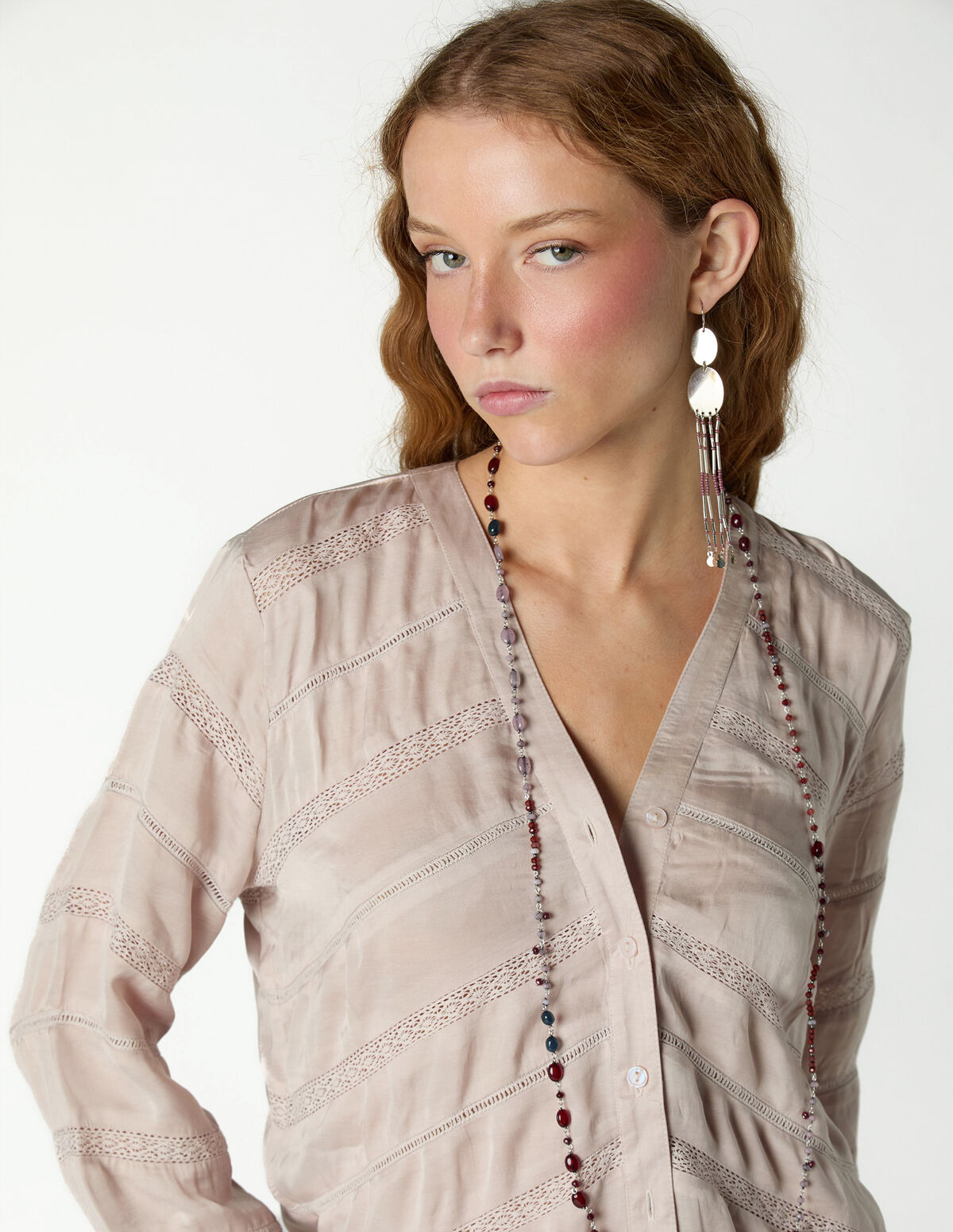 ANTHRACITE LACE SHIRT