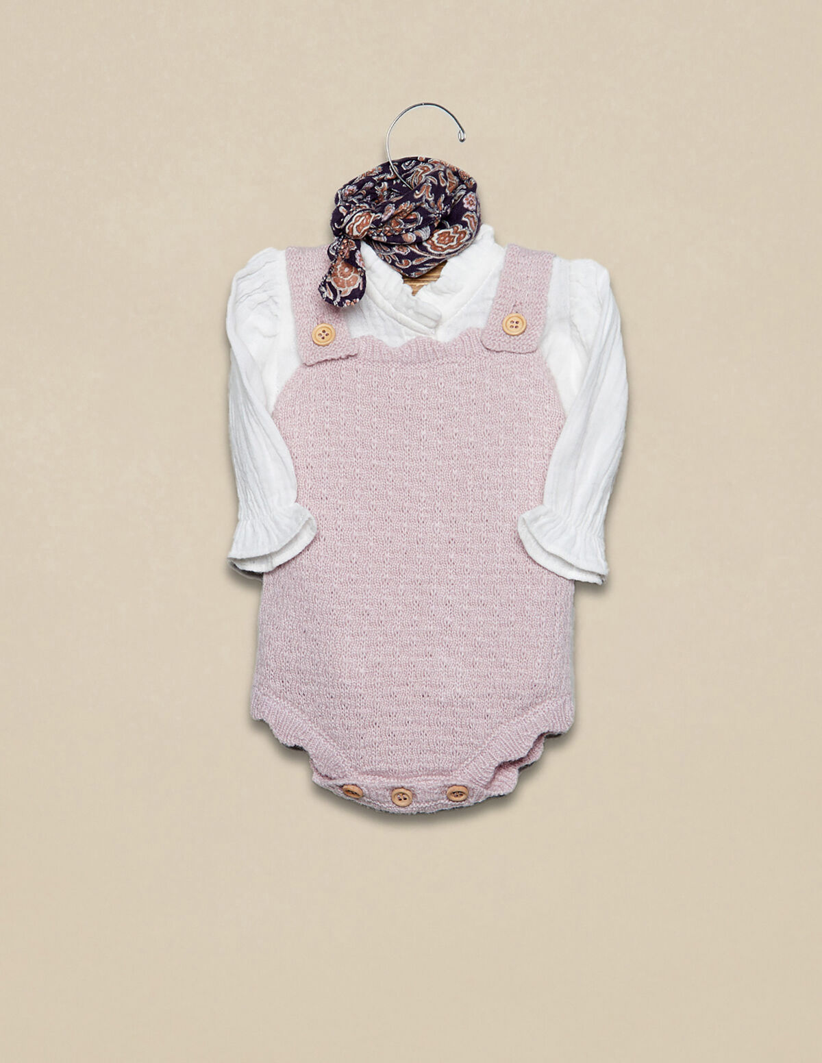 PINK MOTIF PLAYSUIT