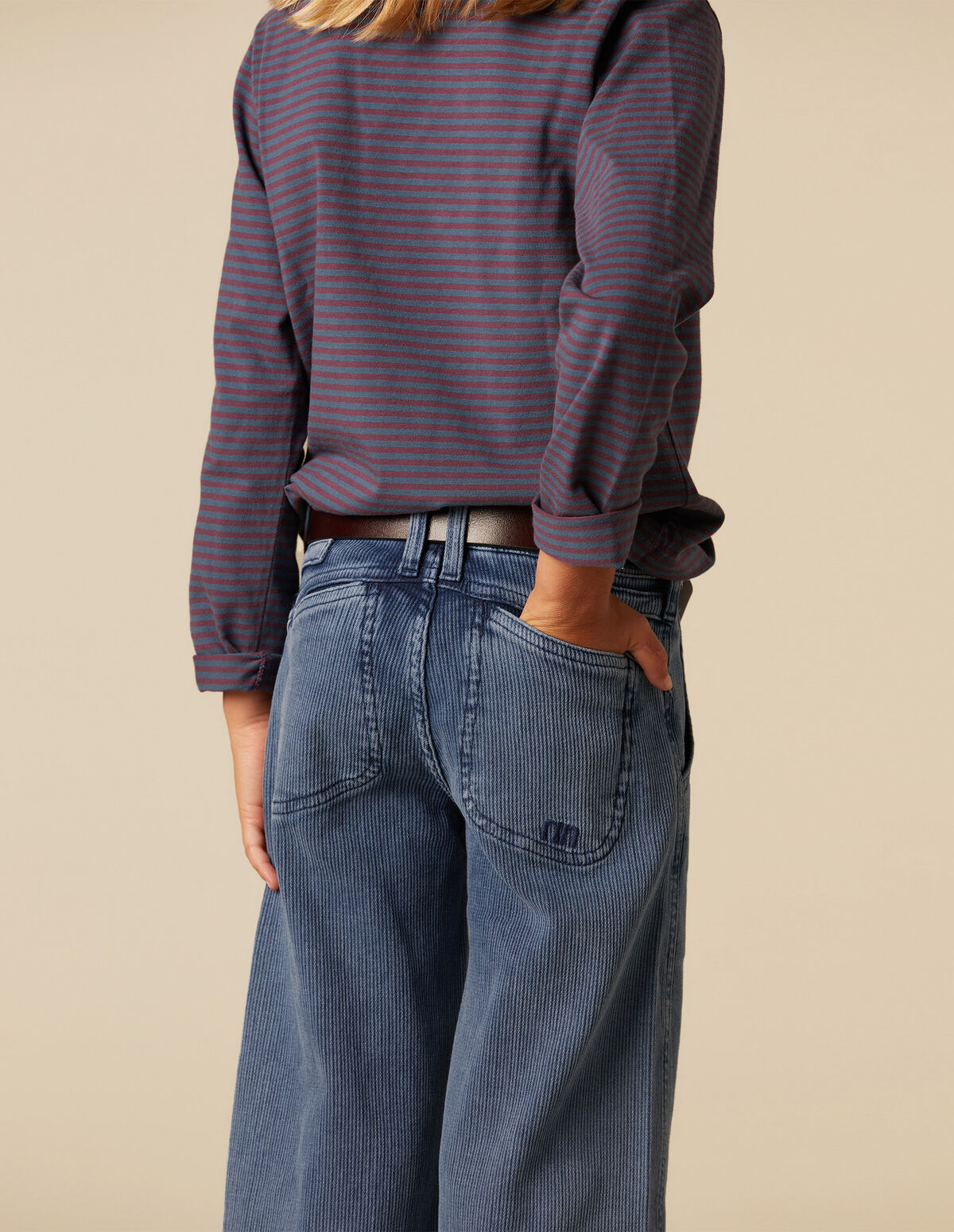 DENIM CORDUROY TROUSERS