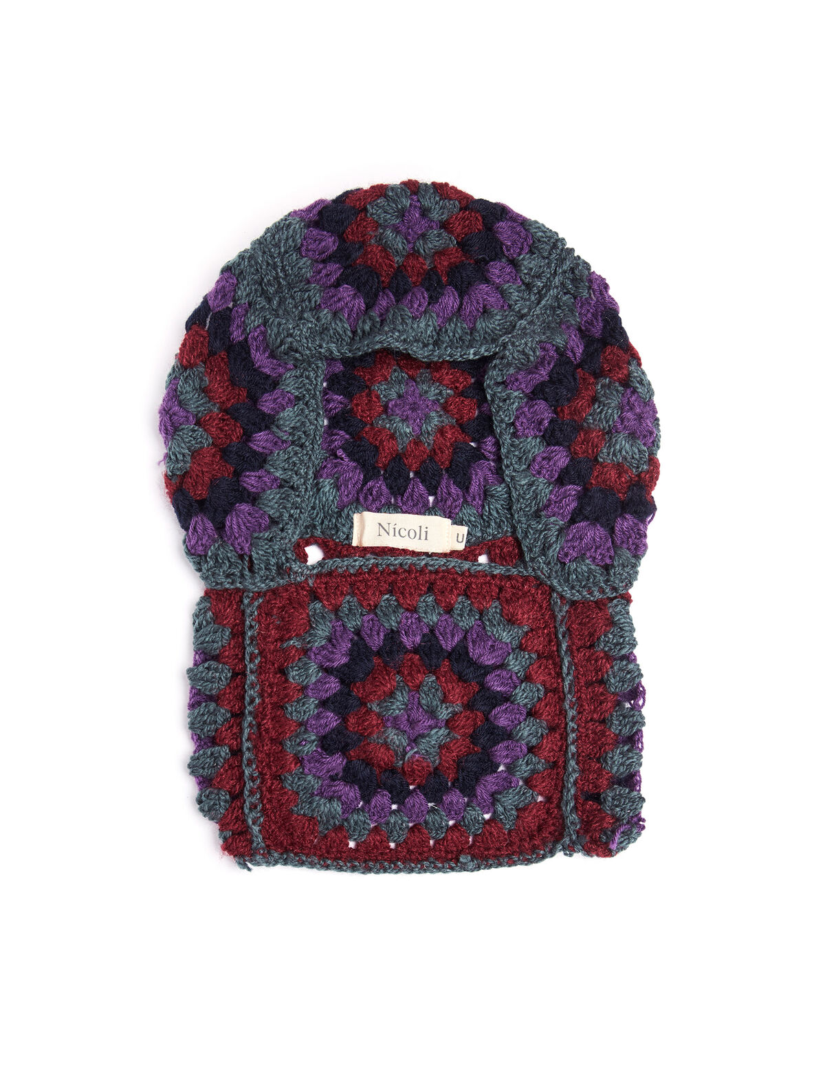 Balaclava punto multicolor mora