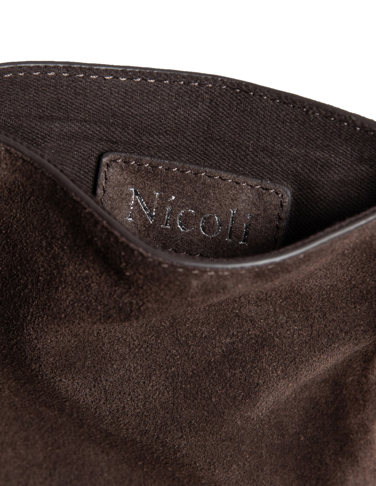 MAROON FRINGED SUEDE BAG