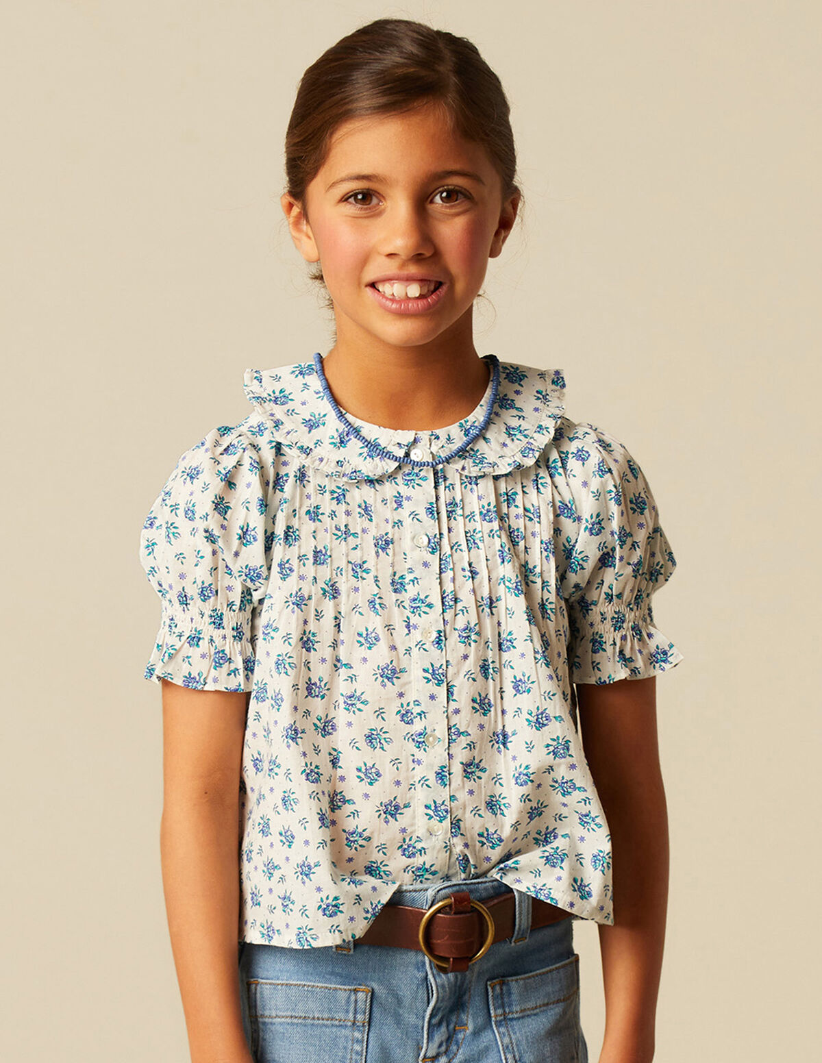 CAMISA FLORES AZUL