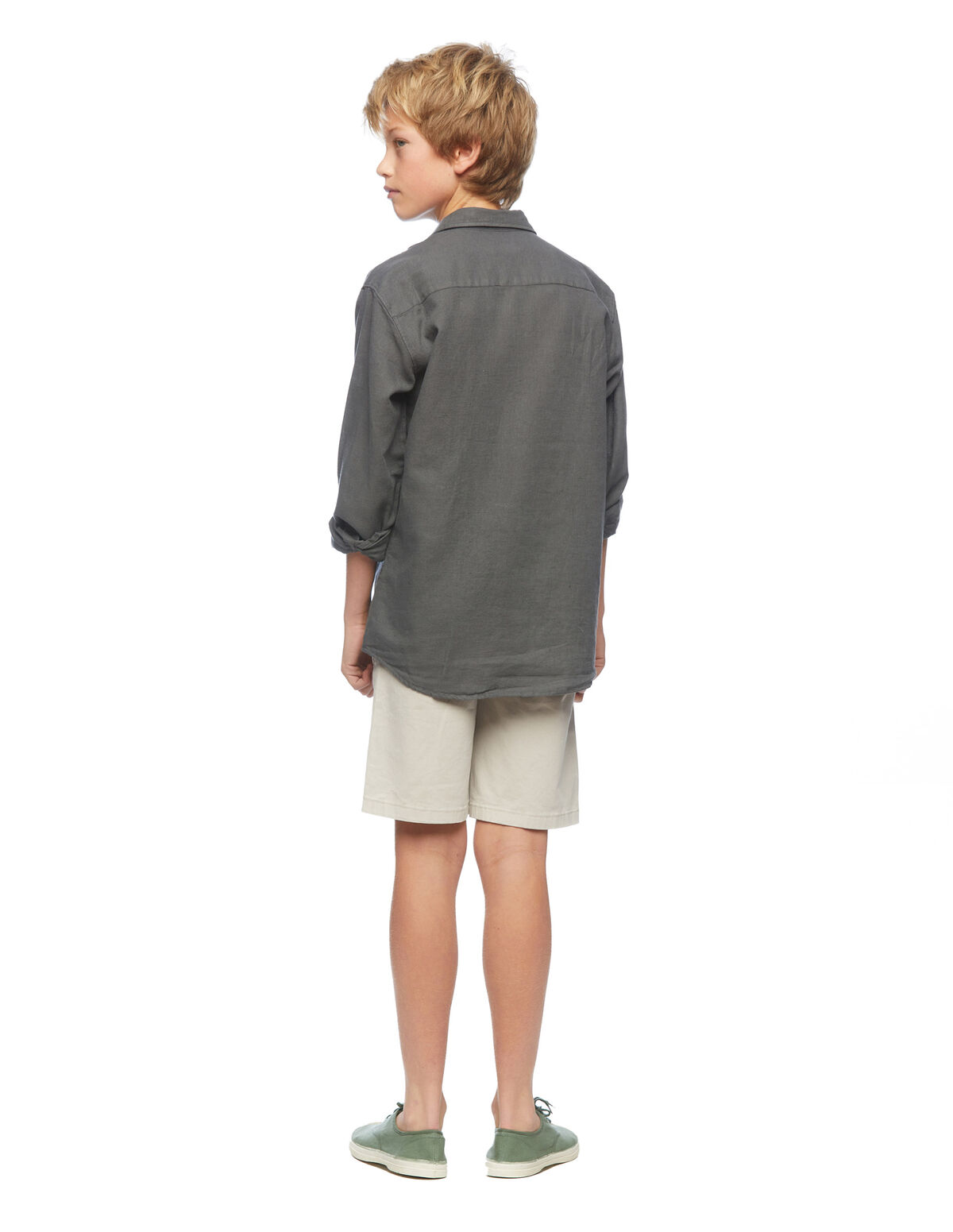 White chino bermuda shorts