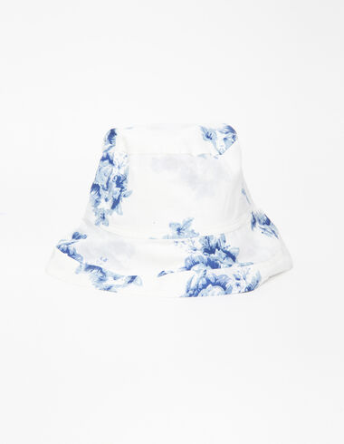 Bonnet toile de jouy bleu - Perfect Suitcase - Nícoli
