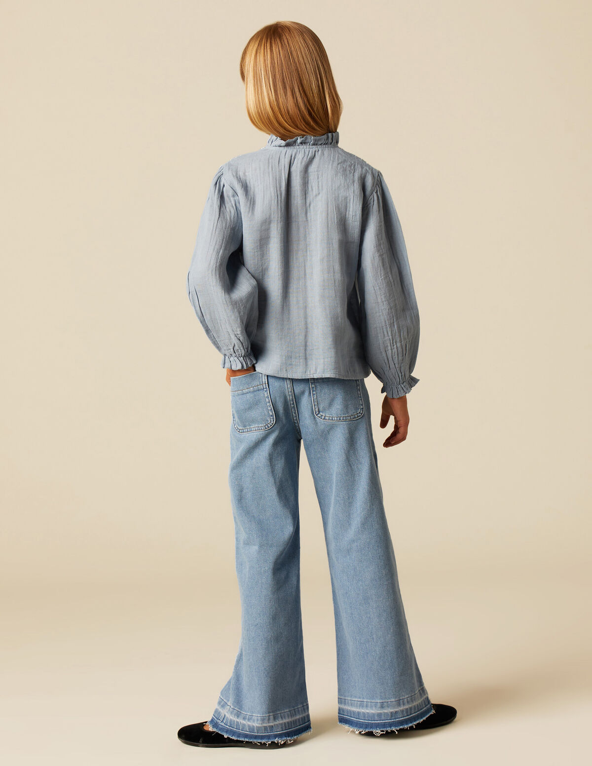 BLUE STITCHING SHIRT