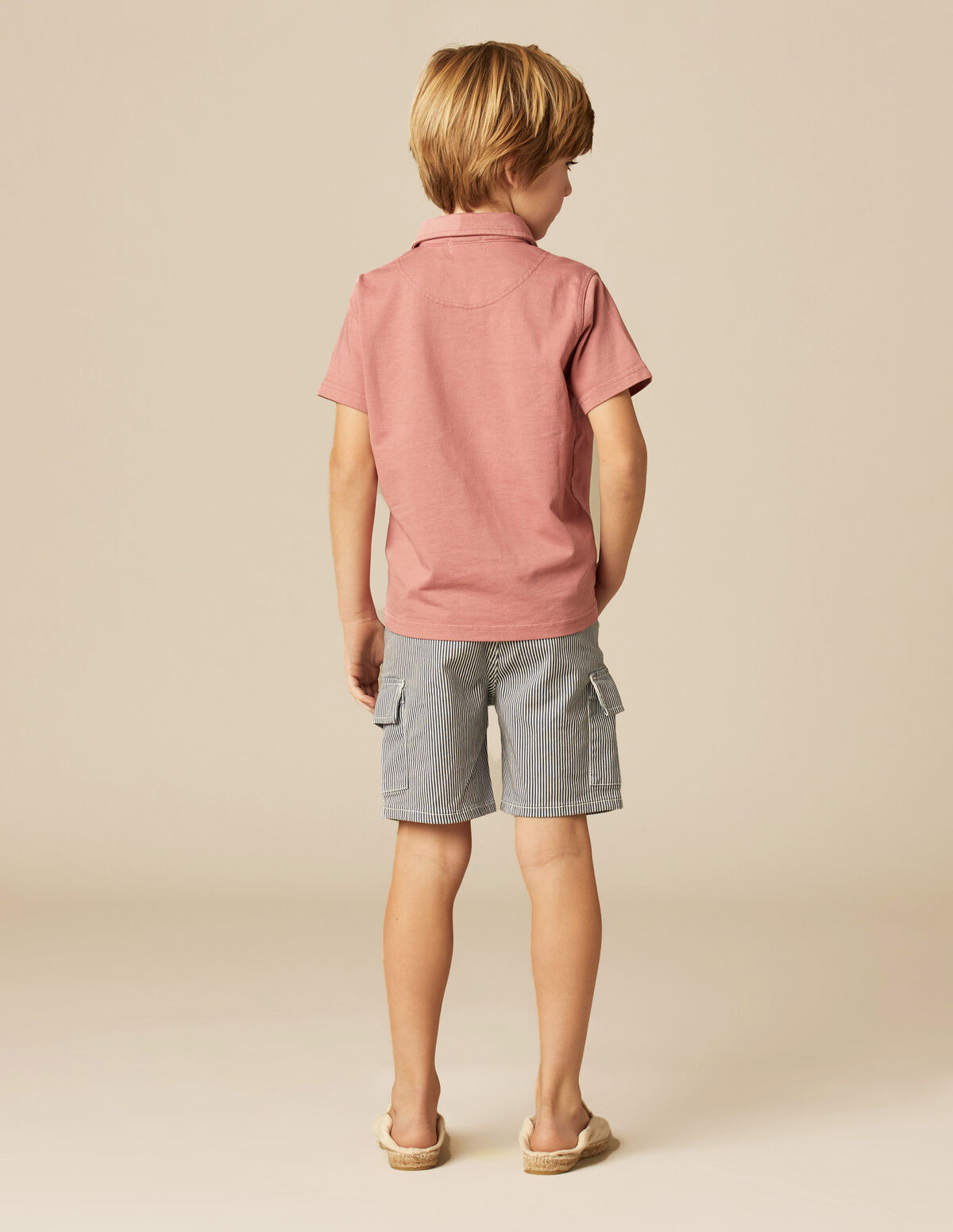 POLO MANCHES COURTES FRAISE