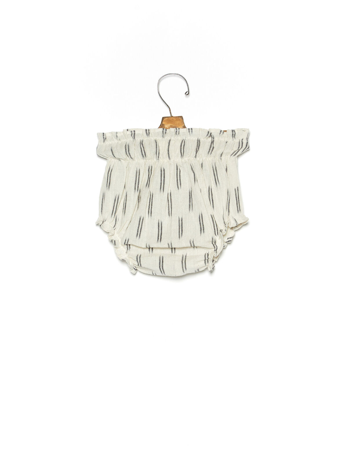 Double stripe ecru baby bloomers  - View all - Nícoli