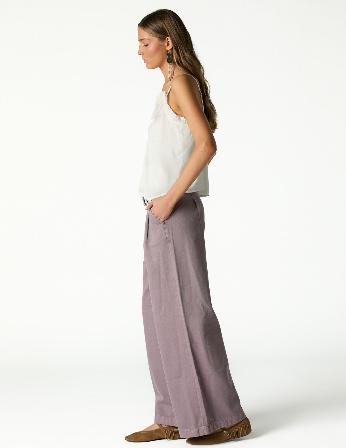 DRIZZLE PLEATED TROUSERS