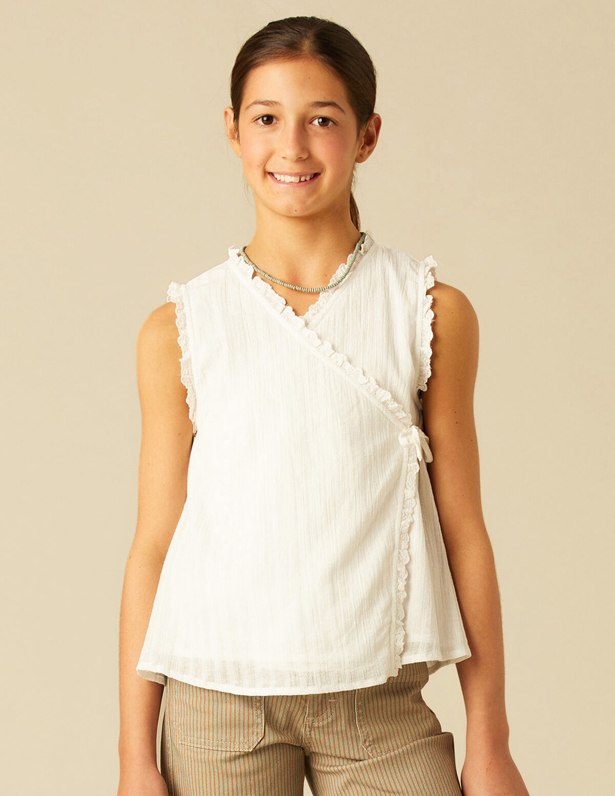 CAMISA CRUZADA BLANCA