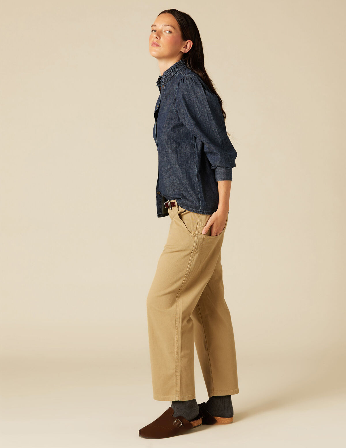 OLIVE TROUSERS