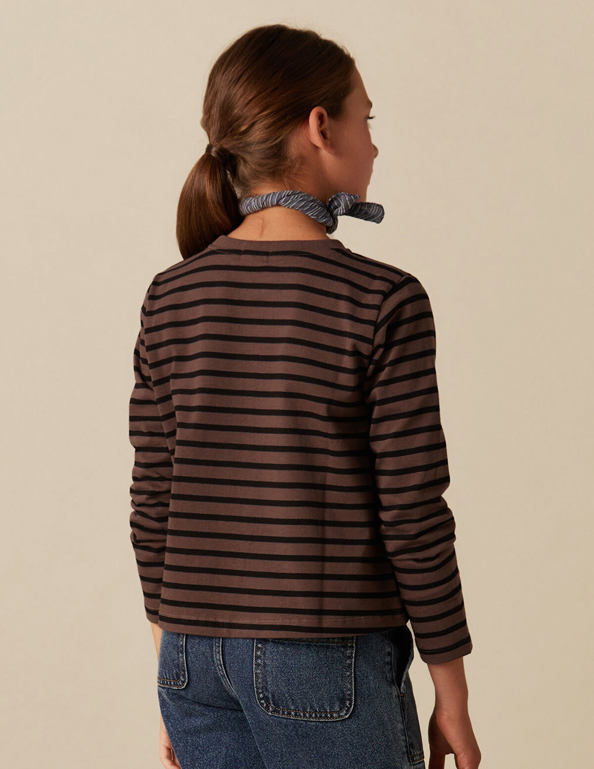 BLUE STRIPED T-SHIRT