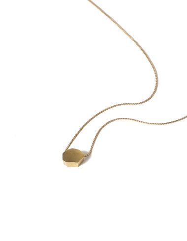 Long gold geometric necklace - Spring Palette - Nícoli