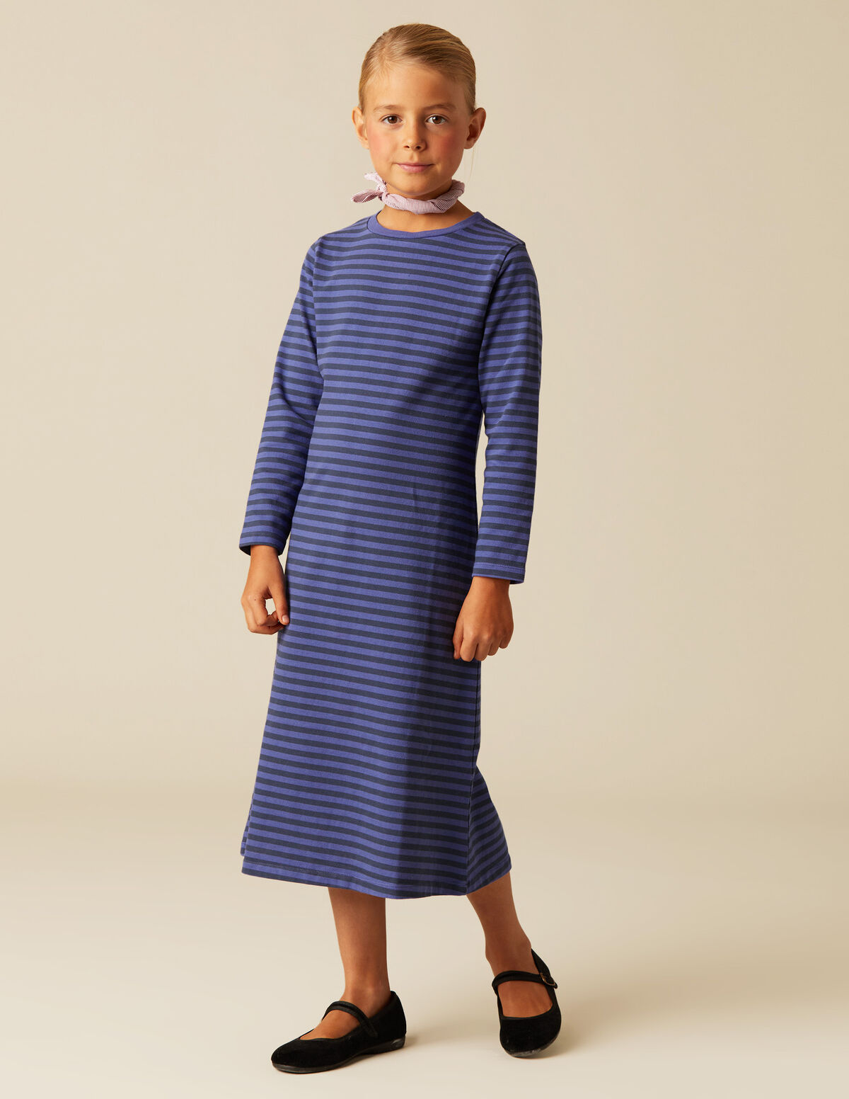 VESTIDO RAYAS AZUL